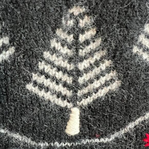 Talbots 100% Wool Full Zip Christmas Tree Sweater Vest Size M Two Small Flaws - Picture 8 of 8